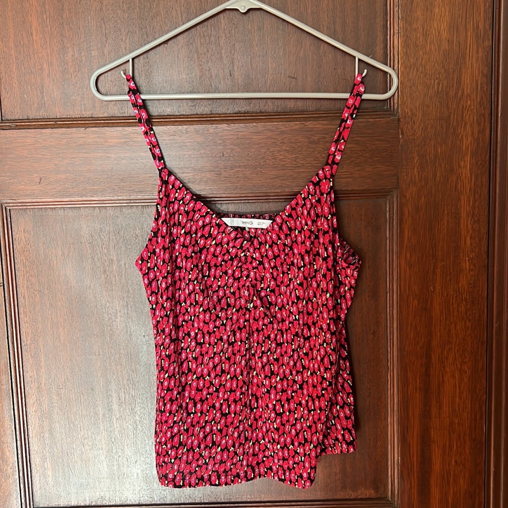 Mango Print Ruched Top - Picture 6 of 8